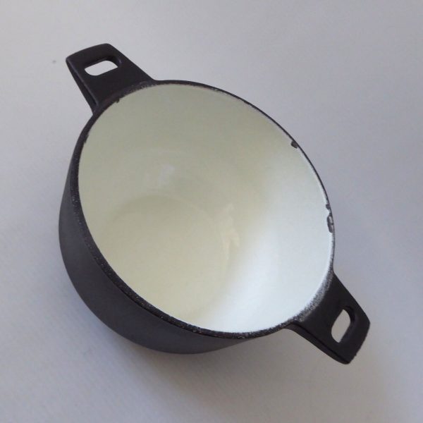Vintage Digsmed black cast iron & enamel fondue set. Lange Svendborg Denmark MCM - Image 17