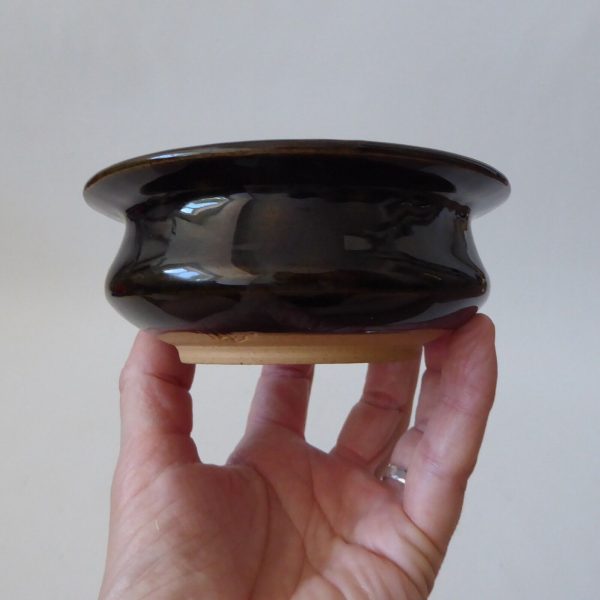 Vintage Lotus Pottery bowl dish, sage green + daisy petal. Elizabeth Skipworth - Image 11