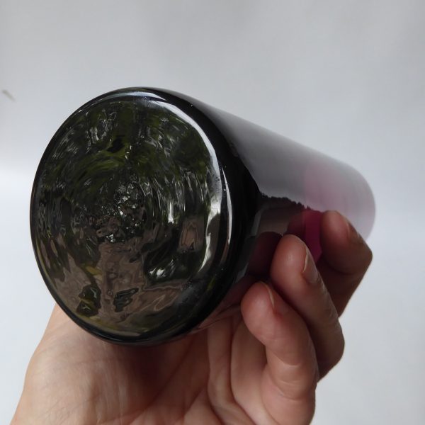 Vintage art glass tall cylinder vase like Whitefriars amethyst soda. 1960s/1970s - Image 9
