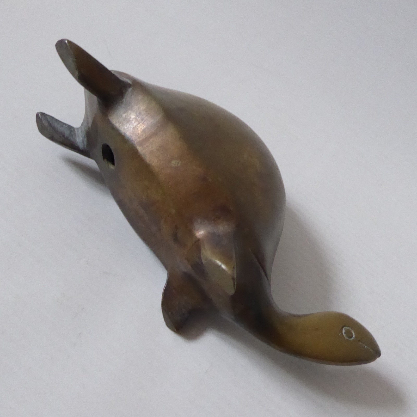 Vintage brass tortoise, minimal retro metal figure. Sculpture ornament, turtle - Image 8