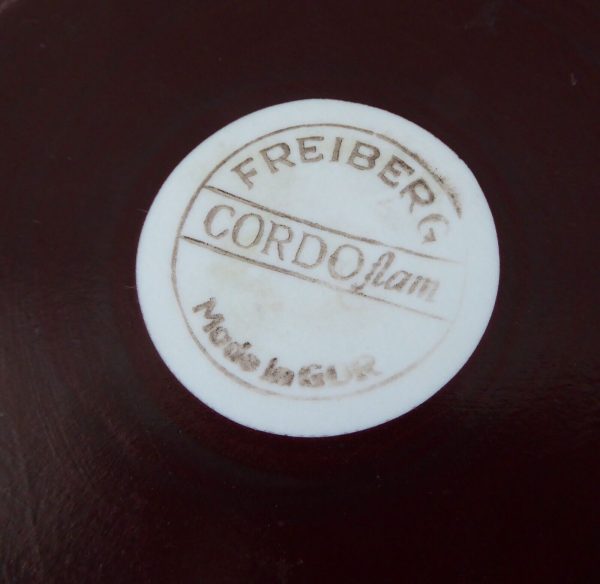 Vintage retro Freiberg Cordoflam cooking oven casserole dish. Flower power red - Image 9
