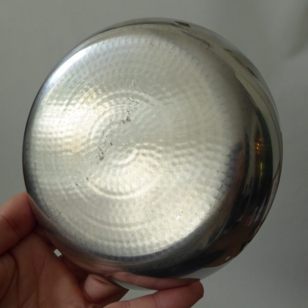 WMF Cromargan Germany dish. Sigrid Kupetz 1970s Mid-century Modernist gold steel - Image 15