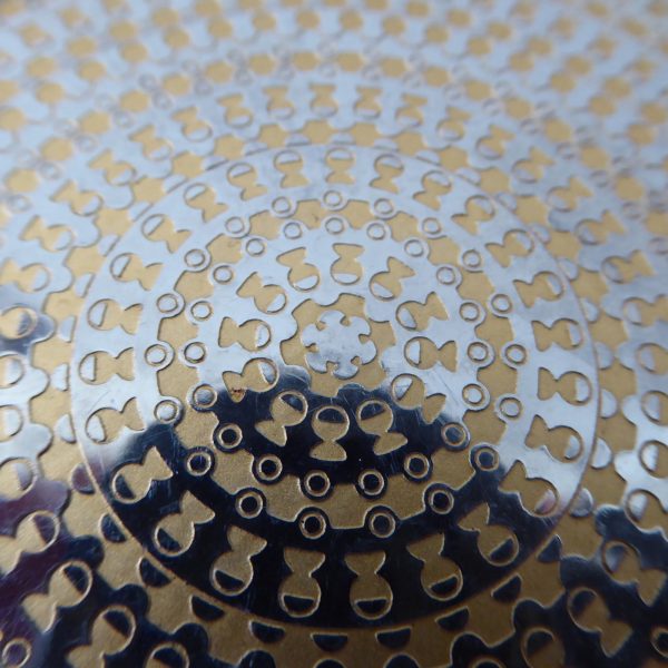WMF Cromargan Germany dish. Sigrid Kupetz 1970s Mid-century Modernist gold steel - Image 8