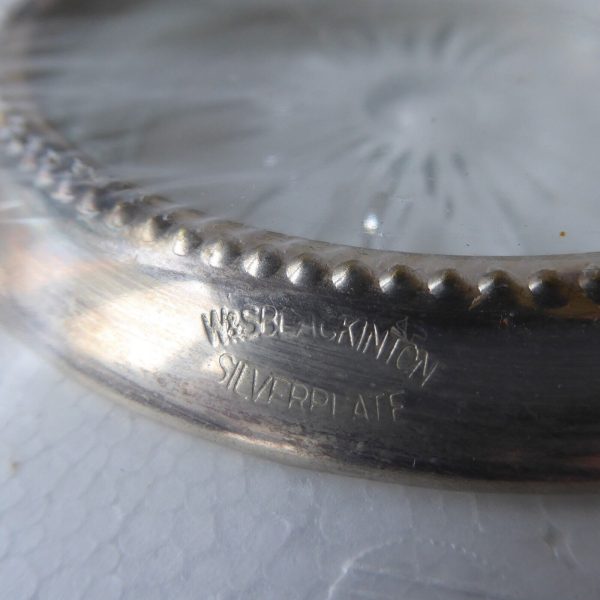 W&S Blackinton crystal & silver plated coaster/ashtray set of 4. Sealed vintage - Image 9