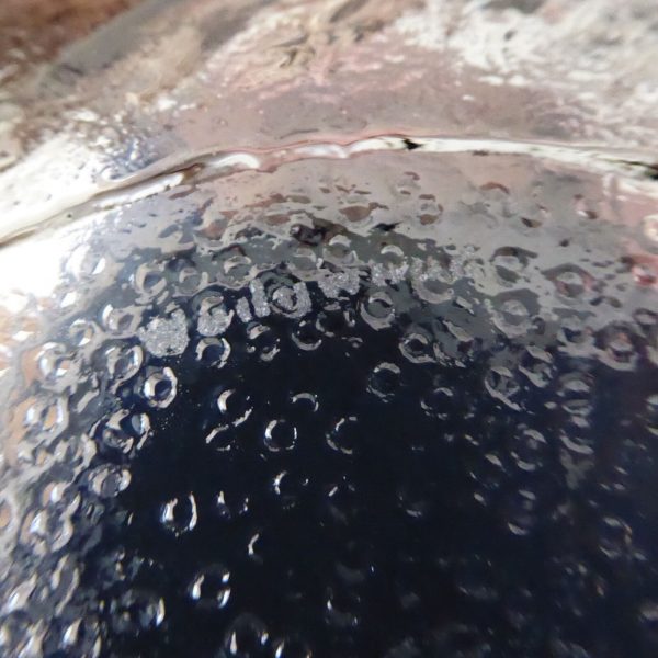 Wedgwood Wave crystal glass salad fruit bowl, Anita Harris vintage Midnight grey - Image 11
