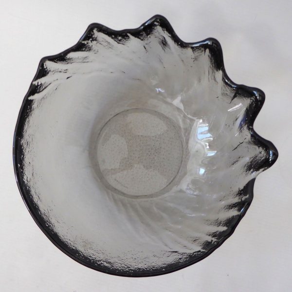 Wedgwood Wave crystal glass salad fruit bowl, Anita Harris vintage Midnight grey - Image 7