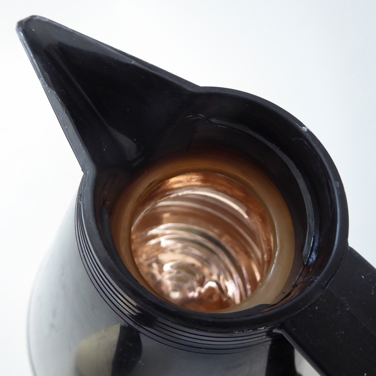 West German BMF conical vacuum jug flask. Vintage 1970s retro black white, cone - Image 17