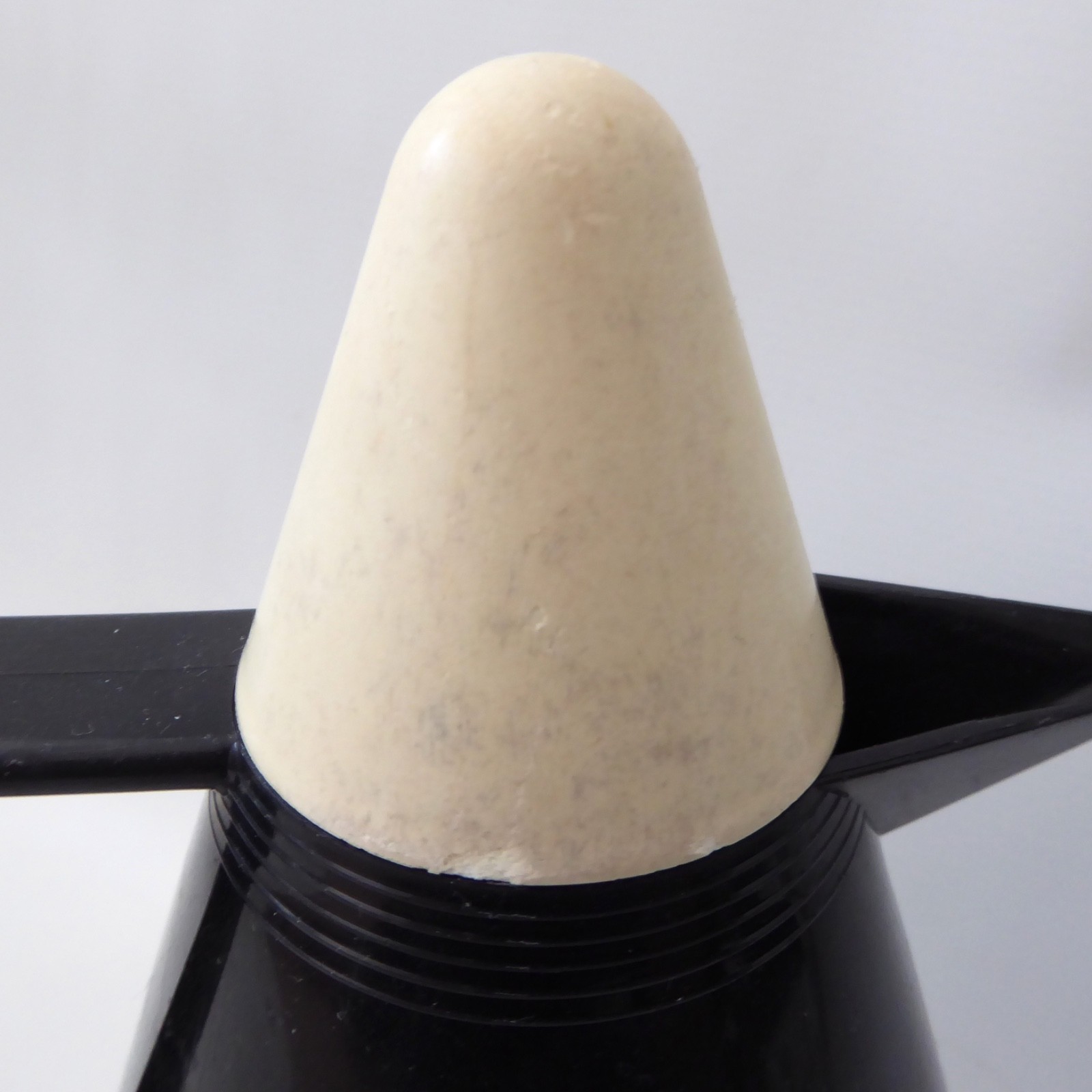 West German BMF conical vacuum jug flask. Vintage 1970s retro black white, cone - Image 8