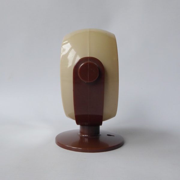 West German retro vanity mirror, makeup, dressing table. Brown 2 sided, vintage - Image 3