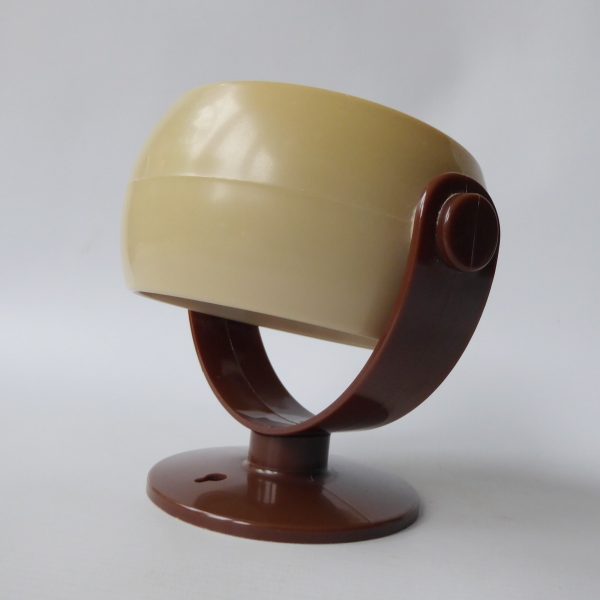 West German retro vanity mirror, makeup, dressing table. Brown 2 sided, vintage - Image 6