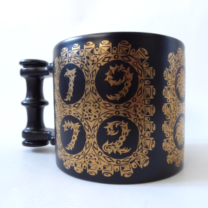 1972 large limited edition vintage Portmeirion Pottery mug cup, oversized soup