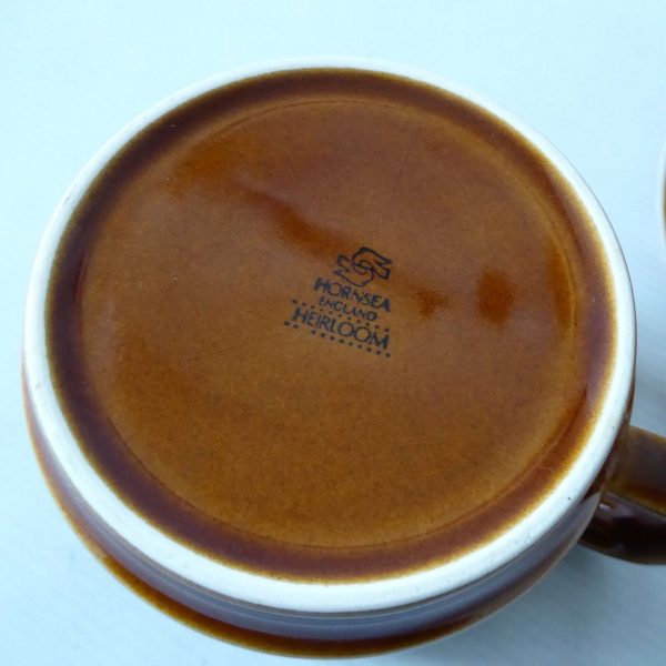 2 Hornsea Heirloom brown vintage jugs, short & large. 70s John Clappison pottery - Image 13