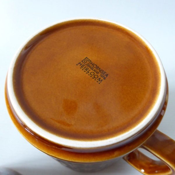 2 Hornsea Heirloom brown vintage jugs, short & large. 70s John Clappison pottery - Image 14