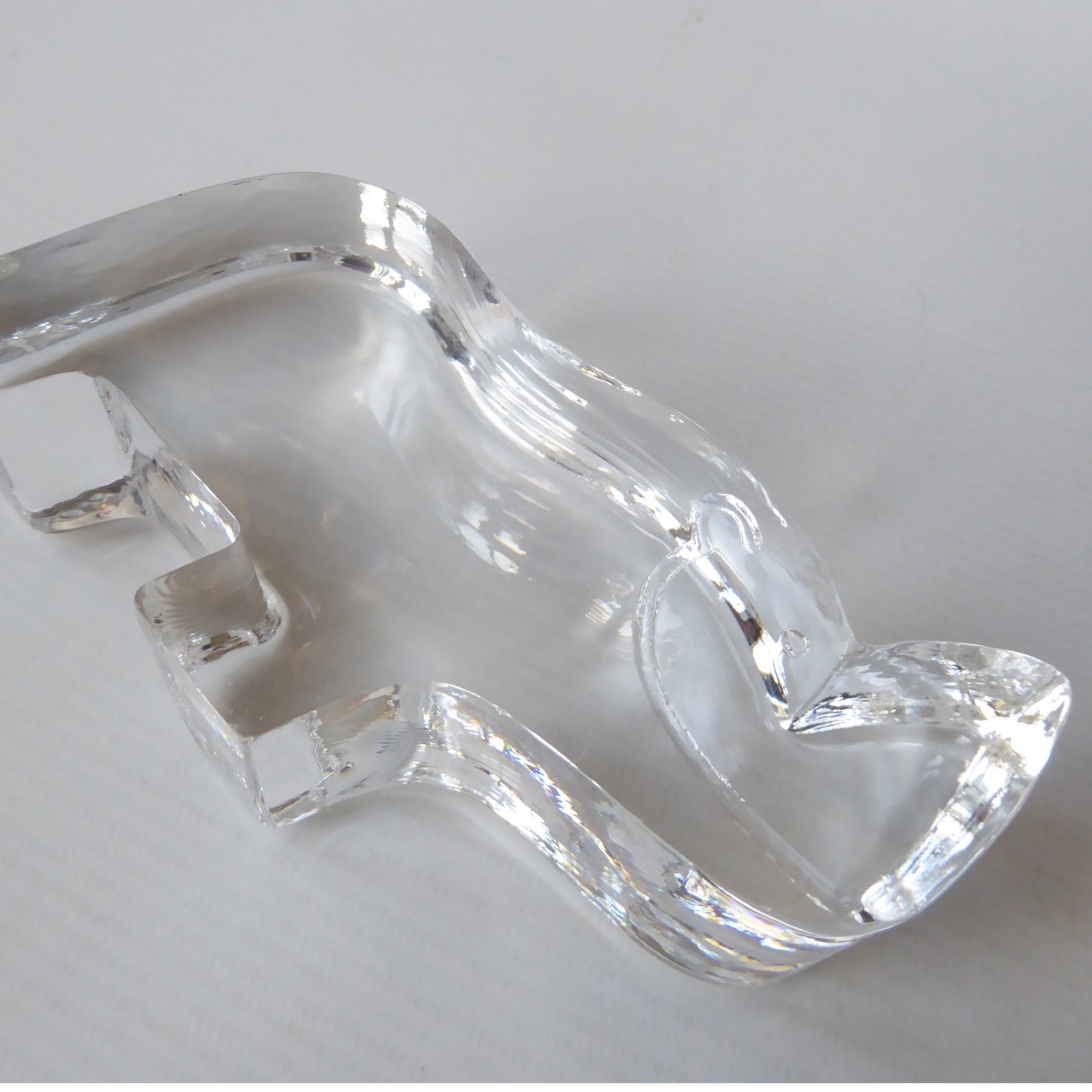 Bertil Vallien Kosta Boda rhino, art glass figurine. Zoo Series 1982 paperweight - Image 11