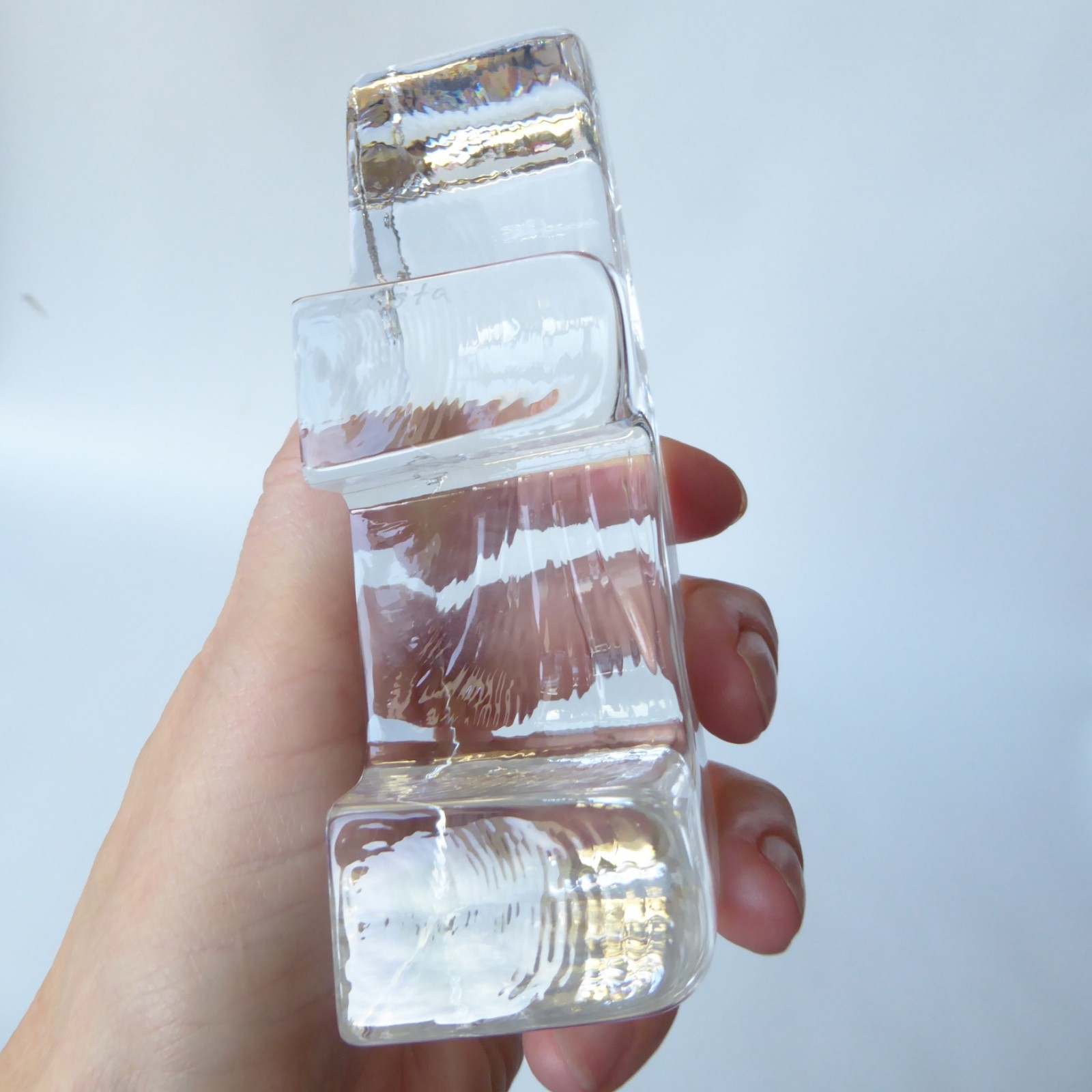 Bertil Vallien Kosta Boda rhino, art glass figurine. Zoo Series 1982 paperweight - Image 13