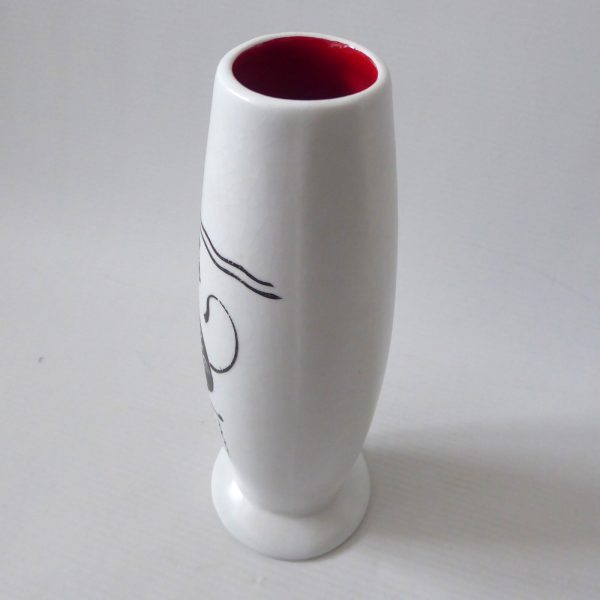 Burleigh Ware ceramic pottery art vase vintage 1950s mid century, Greek/Egyptian - Image 11