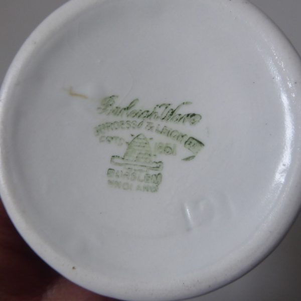 Burleigh Ware ceramic pottery art vase vintage 1950s mid century, Greek/Egyptian - Image 14