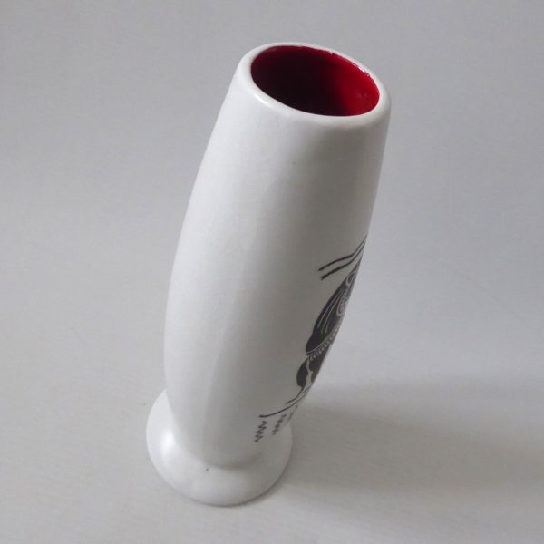 Burleigh Ware ceramic pottery art vase vintage 1950s mid century, Greek/Egyptian - Image 10