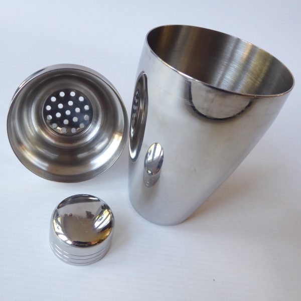 CK cocktail shaker,  18/10 inox shiny stainless steel Manhattan. Prob Italian - Image 11
