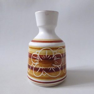 Cinque Ports Pottery the Monastery Rye, ceramic flower sgraffito vase vintage