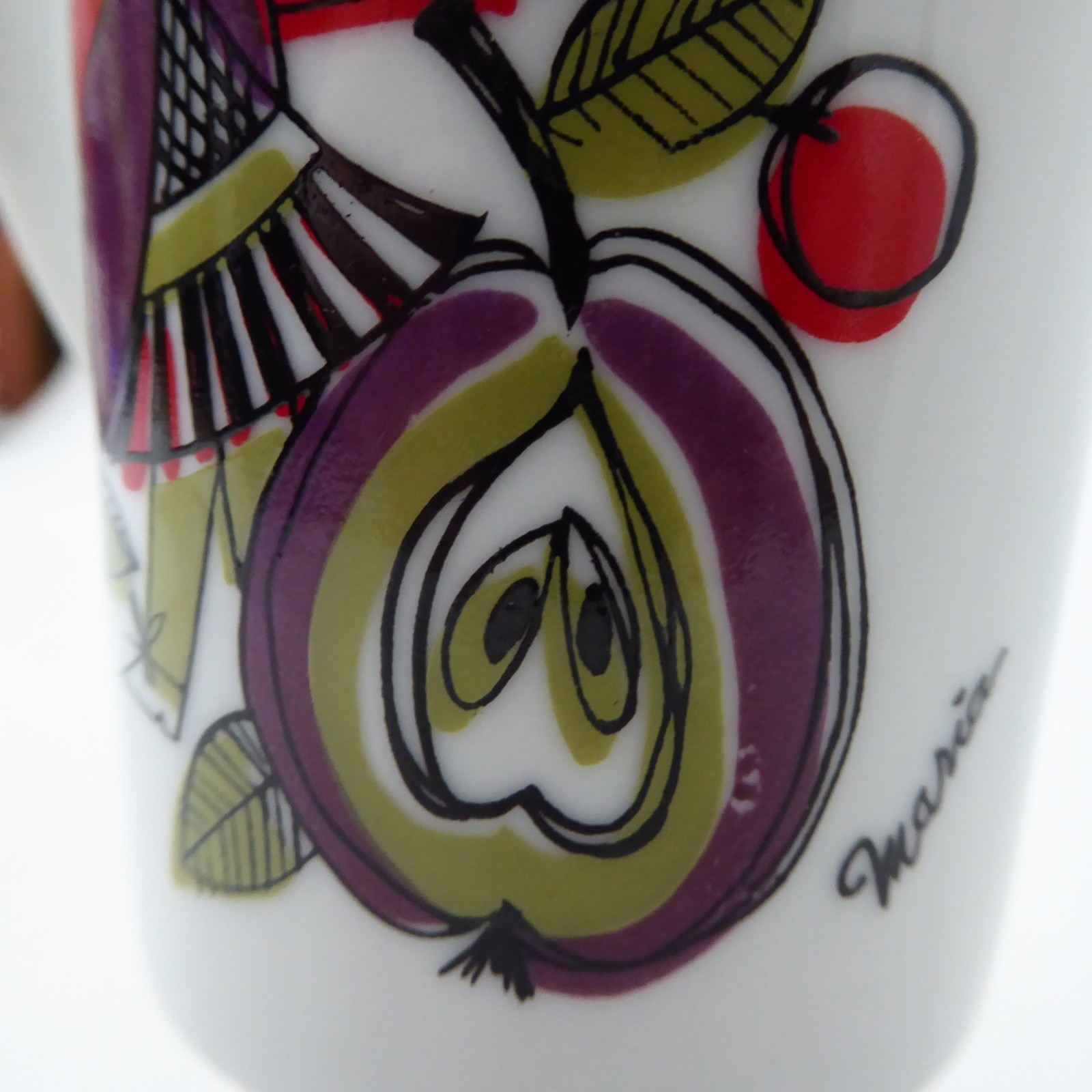 Corsica vintage mug, illustrated by Turi Gramstad Oliver. Maria range for Arnart - Image 11