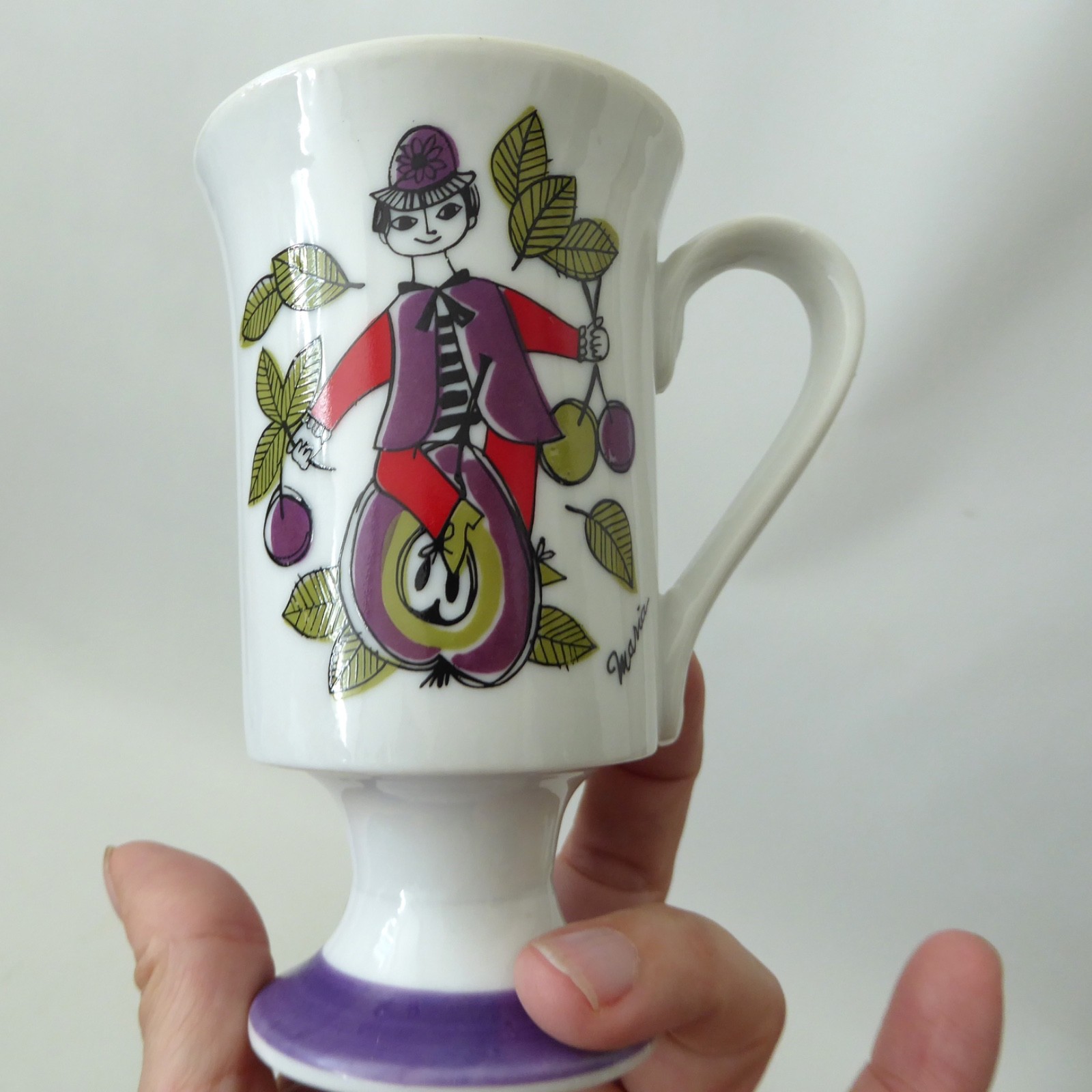 Corsica vintage mug, illustrated by Turi Gramstad Oliver. Maria range for Arnart - Image 3