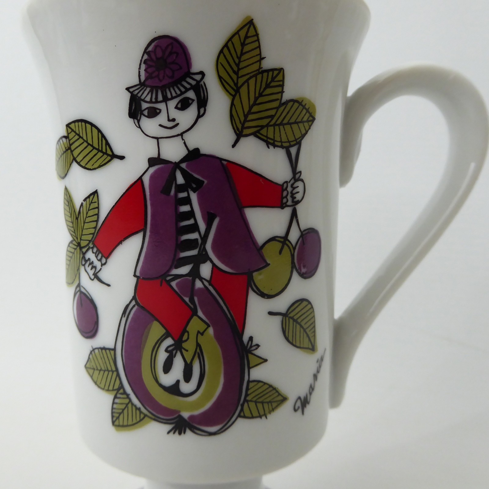 Corsica vintage mug, illustrated by Turi Gramstad Oliver. Maria range for Arnart - Image 4