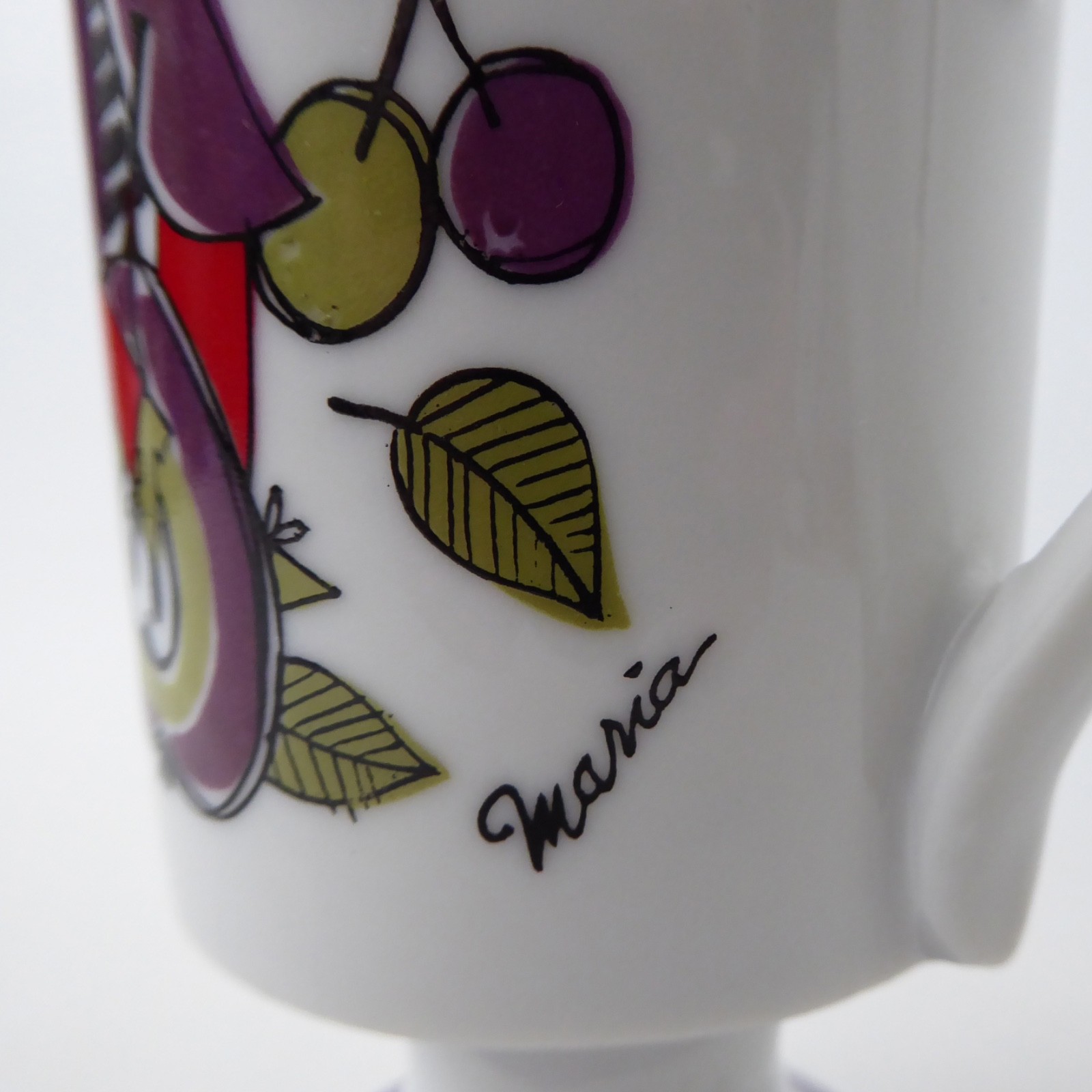 Corsica vintage mug, illustrated by Turi Gramstad Oliver. Maria range for Arnart - Image 5