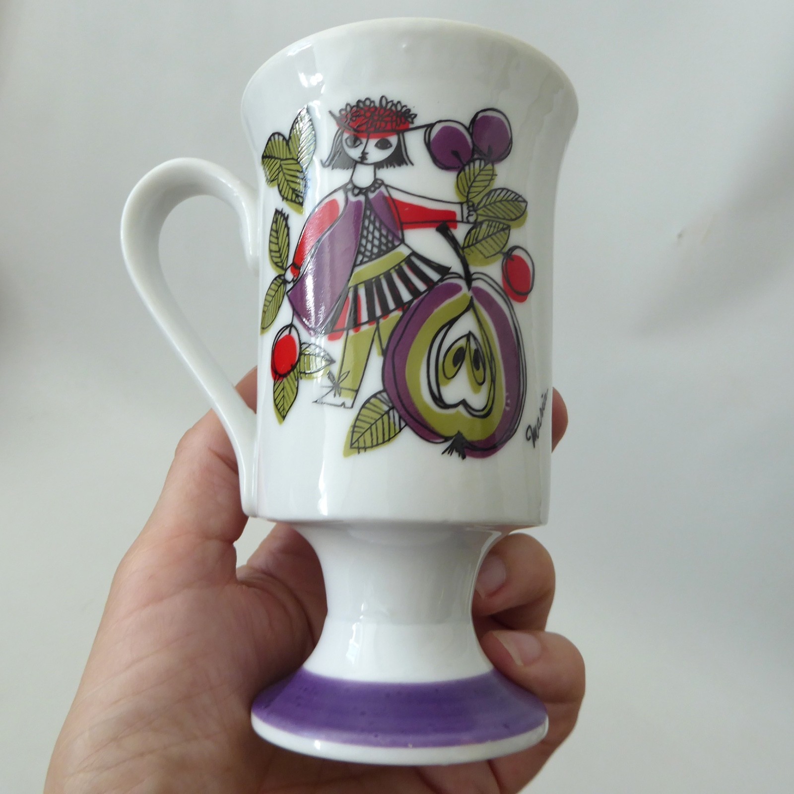 Corsica vintage mug, illustrated by Turi Gramstad Oliver. Maria range for Arnart - Image 9