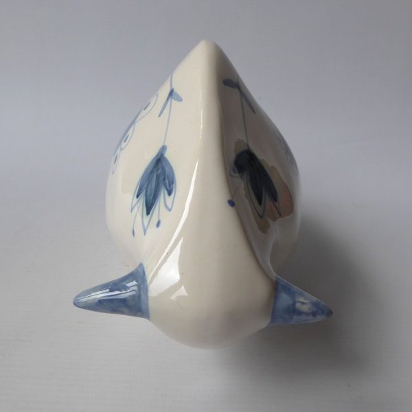David Sharp Rye pottery bull bison figure 1970s mid century modernist retro blue - Image 6