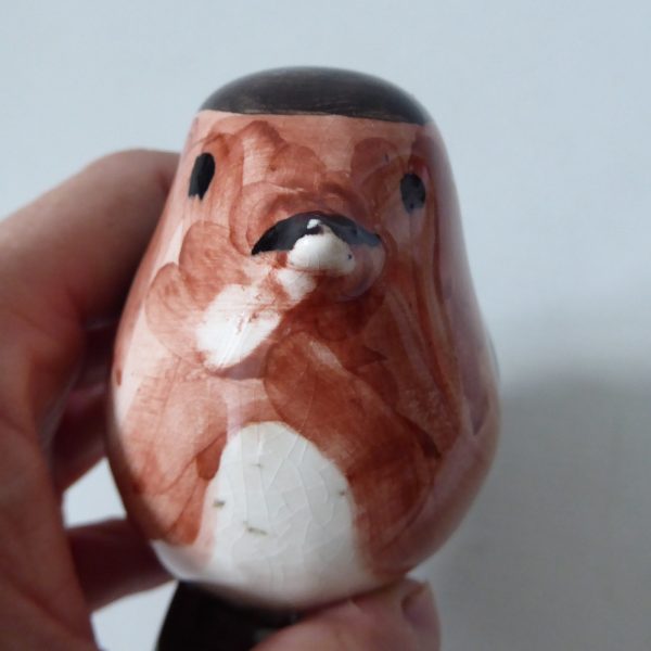 David Sharp pottery, Rye, sussex. Vintage 70s robin bird figurine statue signed - Image 11