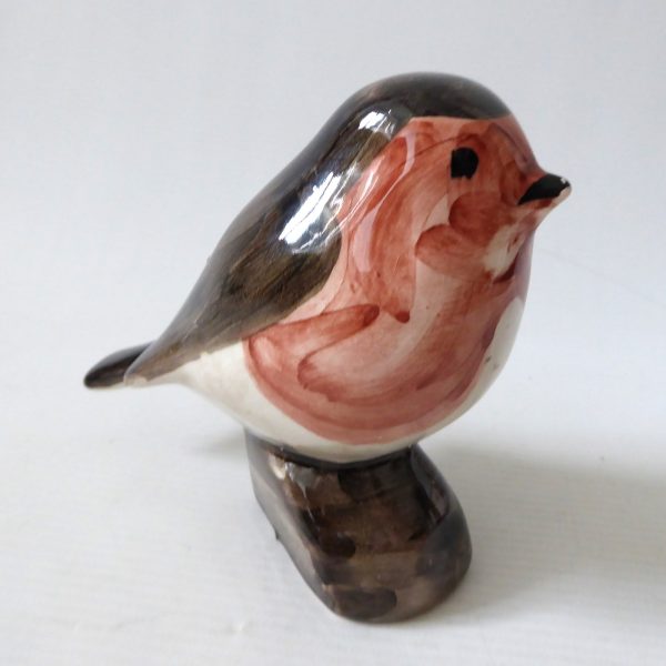 David Sharp pottery, Rye, sussex. Vintage 70s robin bird figurine statue signed - Image 6