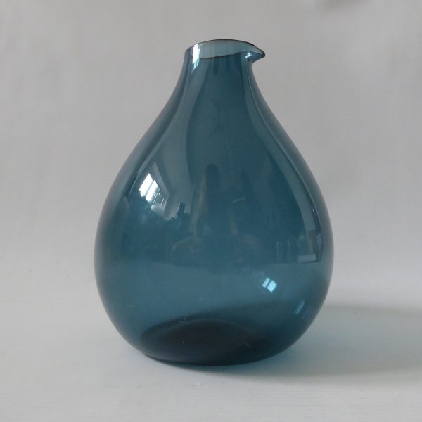 Gullaskruf Kjell Blomberg Blomkulla Swedish glass 16cm bird vase pitcher 1960s vintage - Image 7