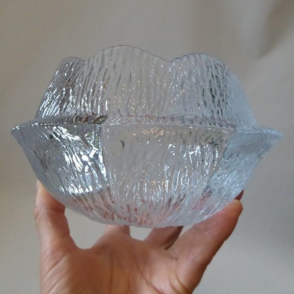 Holmegaard large 17cm Water-lily candle holder/votive Sidse Werner 1970s Vintage glass - Image 11