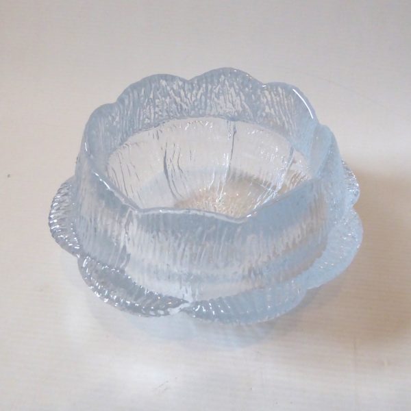 Holmegaard large 17cm Water-lily candle holder/votive Sidse Werner 1970s Vintage glass - Image 5