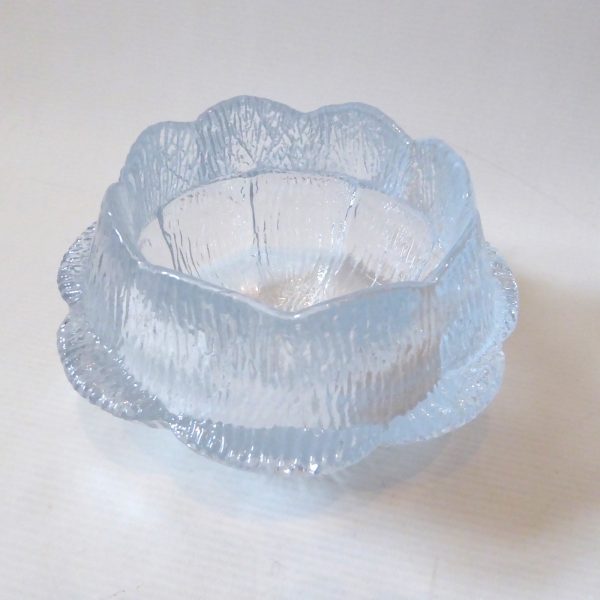 Holmegaard large 17cm Water-lily candle holder/votive Sidse Werner 1970s Vintage glass - Image 6