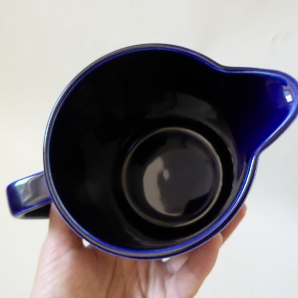 Hornsea Heirloom Midnight Blue large jug pitcher, 1970s retro vintage pottery - Image 12