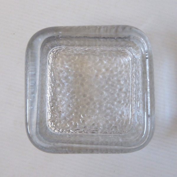 Iittala Finland Riite art glass dish Timo Sarpaneva square candle holder ashtray - Image 8