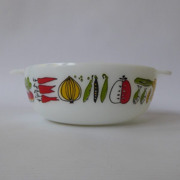 JAJ Pyrex Harvest easy grip round casserole dish bowl, vintage 2184/506, 2 pint - Image 8