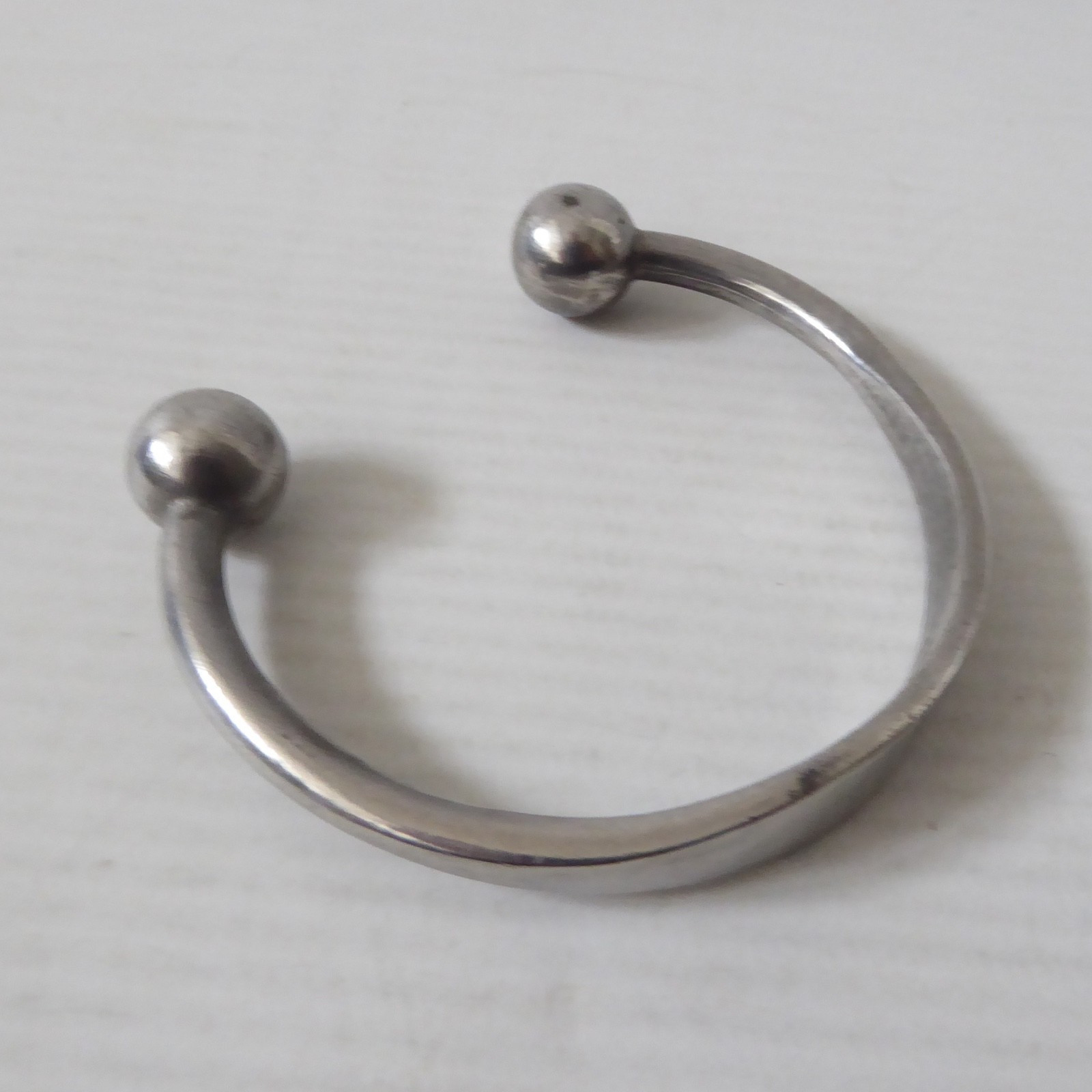 Jorgen Jensen Danish vintage pewter open adjustable bangle bracelet 210, MCM 50s - Image 5