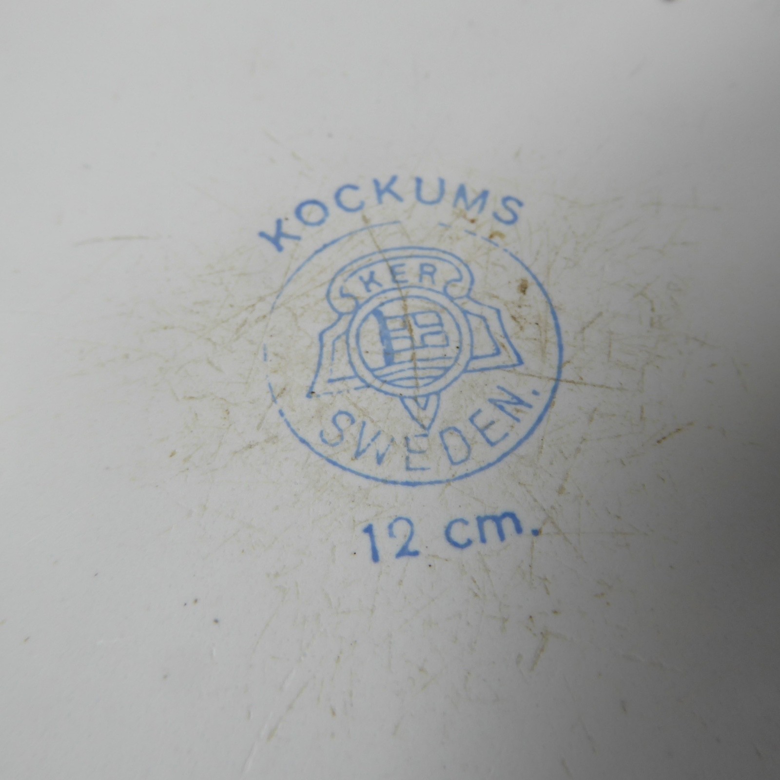Kockums Sweden old enamel Sultanas kitchen storage pot tin canister container - Image 15