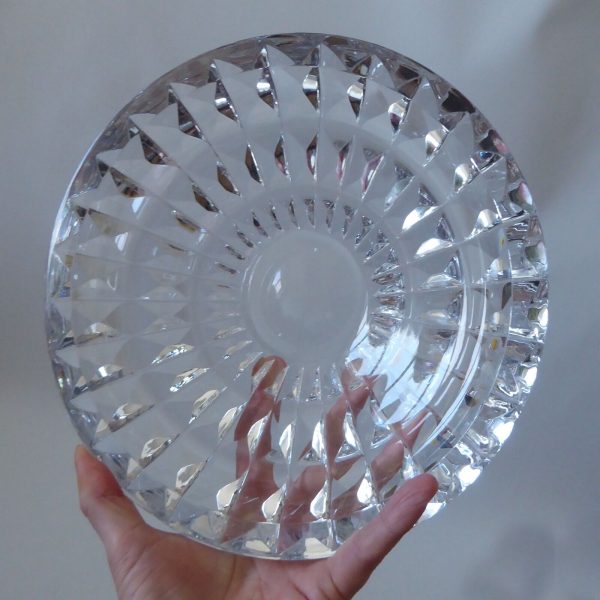 Mid century Maleras Folke Walving clear 9" art glass bowl Signed vintage Swedish - Image 11