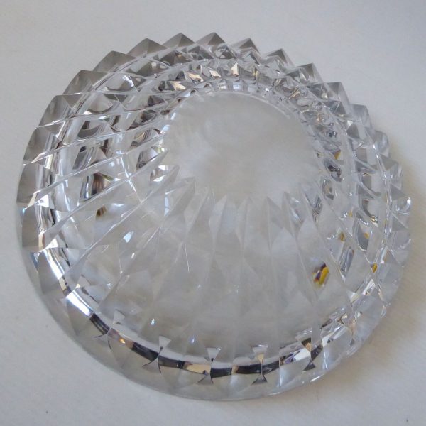 Mid century Maleras Folke Walving clear 9" art glass bowl Signed vintage Swedish - Image 8
