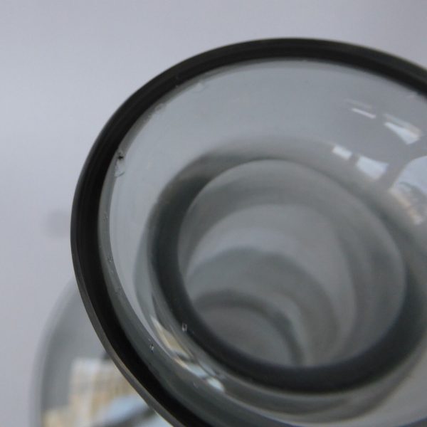 Mid century drinks decanter, smokey grey glass, modernist 1960s 1970s barware - Image 14