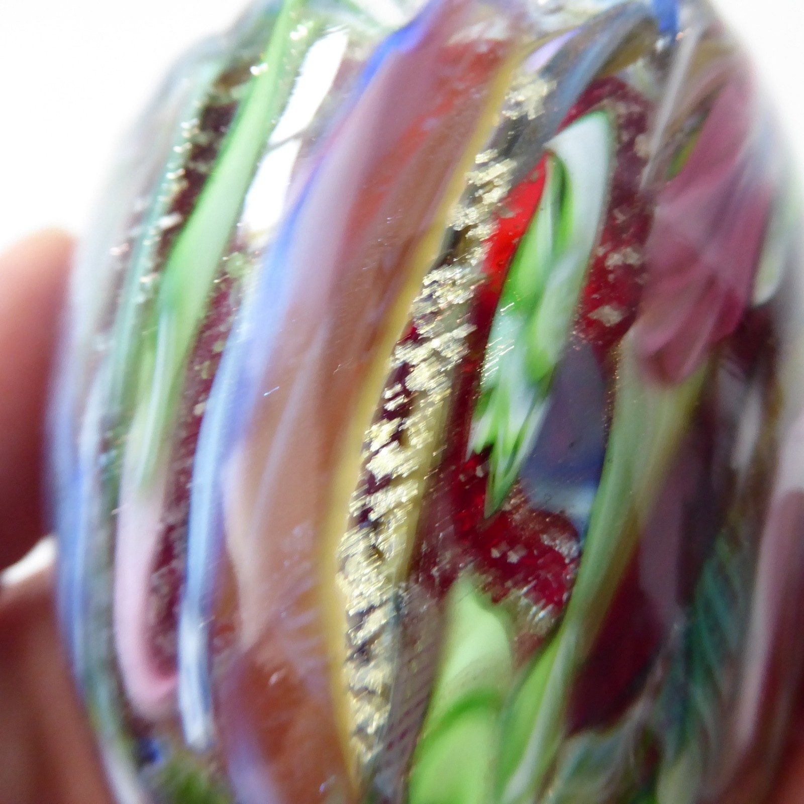 Murano AVEM Bizantino Tutti Frutti small vase/match holder. Vintage mid century - Image 8