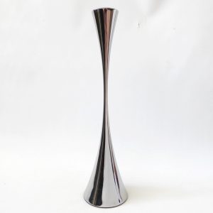Robert Welch Arden 12" candlestick stainless steel silver chrome color modernist