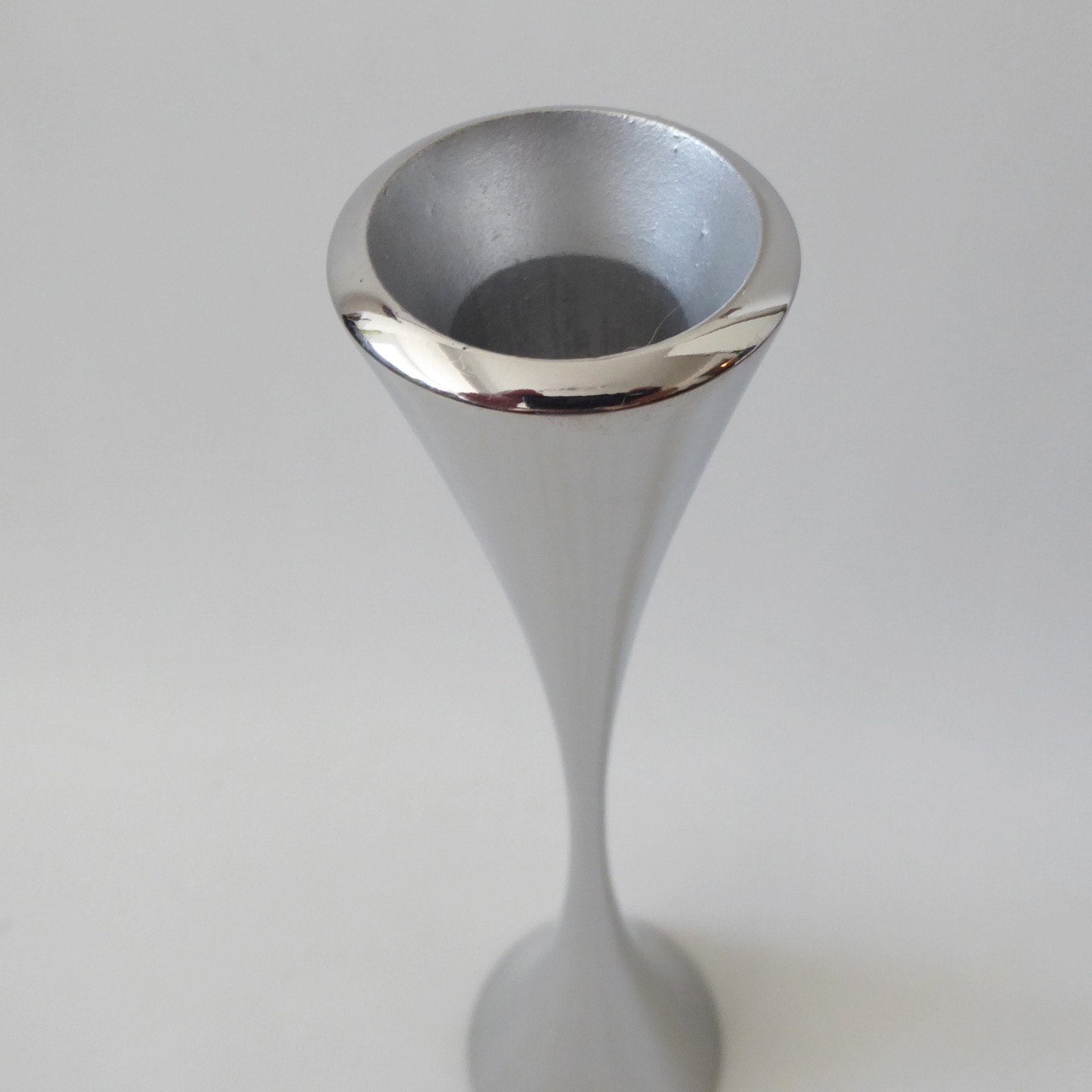 Robert Welch Arden 12" candlestick stainless steel silver chrome color modernist - Image 6