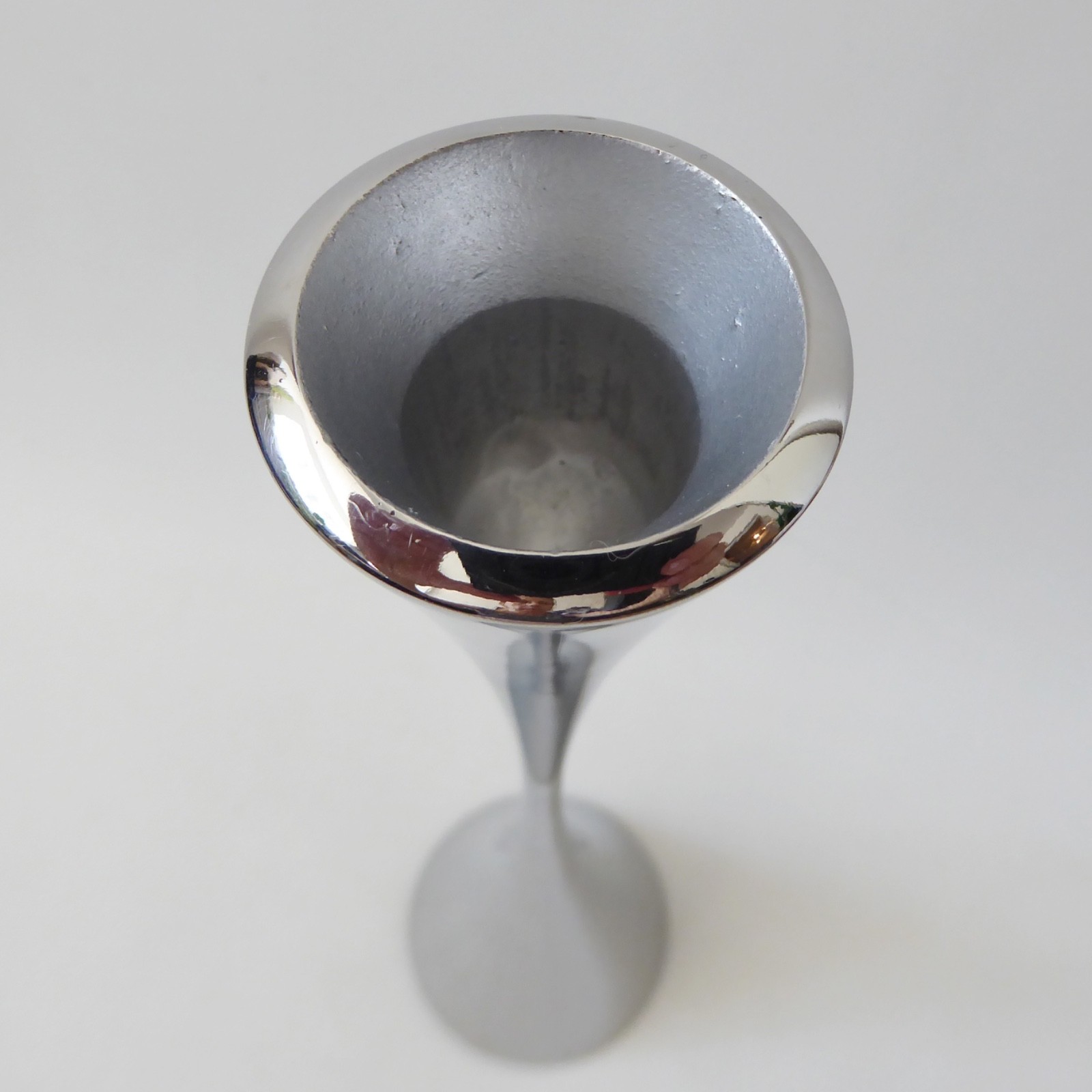 Robert Welch Arden 12" candlestick stainless steel silver chrome color modernist - Image 7