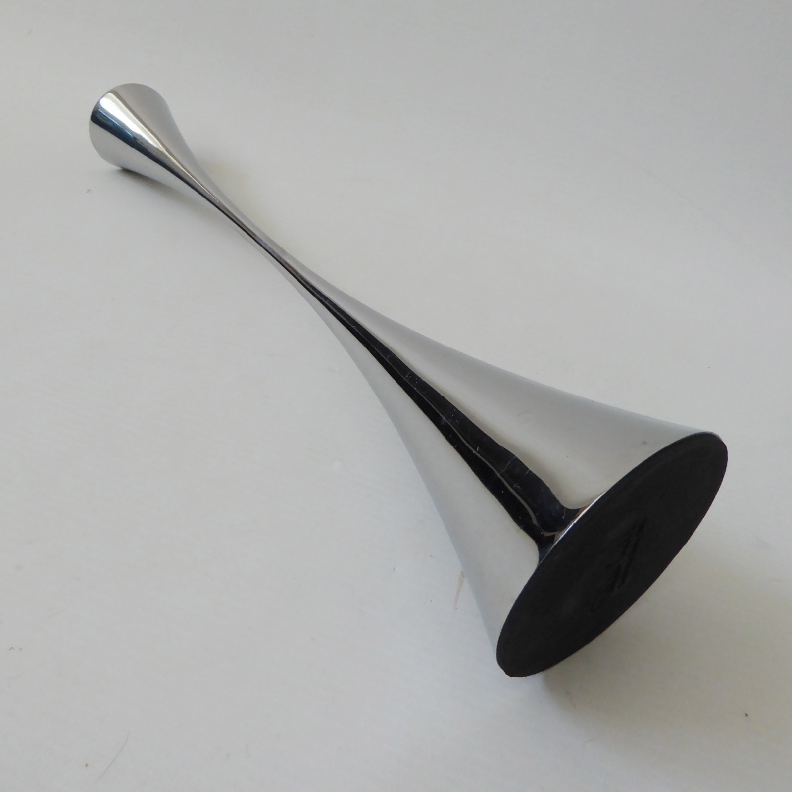 Robert Welch Arden 12" candlestick stainless steel silver chrome color modernist - Image 8