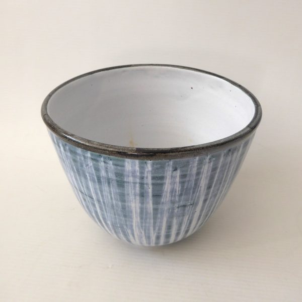 Rye Pottery Jimmy Elliott 1950s plant pot holder, pottery sgraffito bowl planter - Image 11